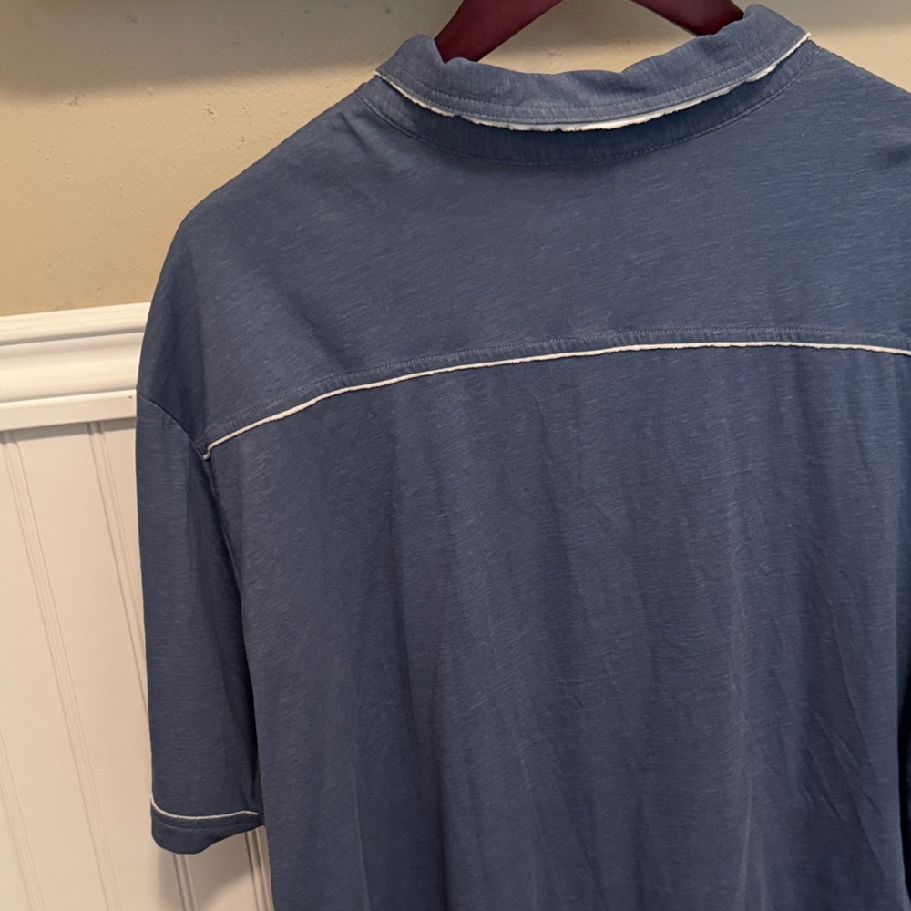 Tommy Bahama Navy Polo Shirt for Men - Picture 4 of 5